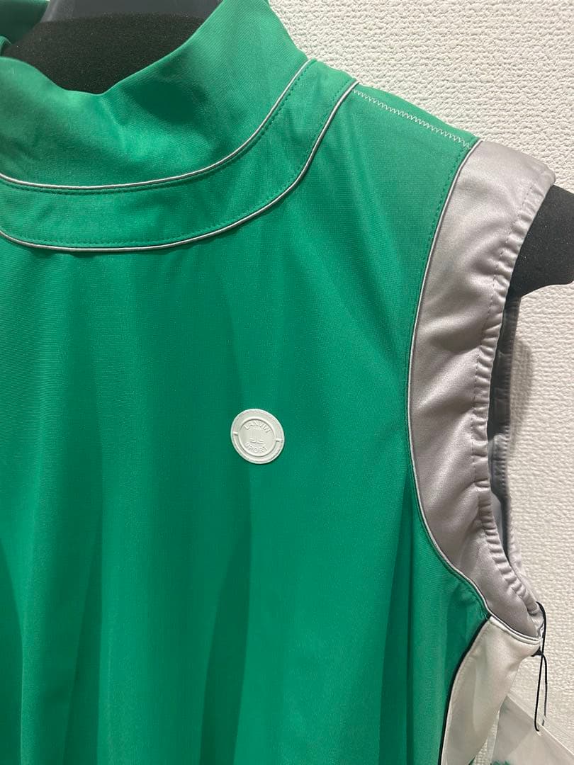 ランバンスポール　グリーン ノースリーブ ワンピース サイズ40