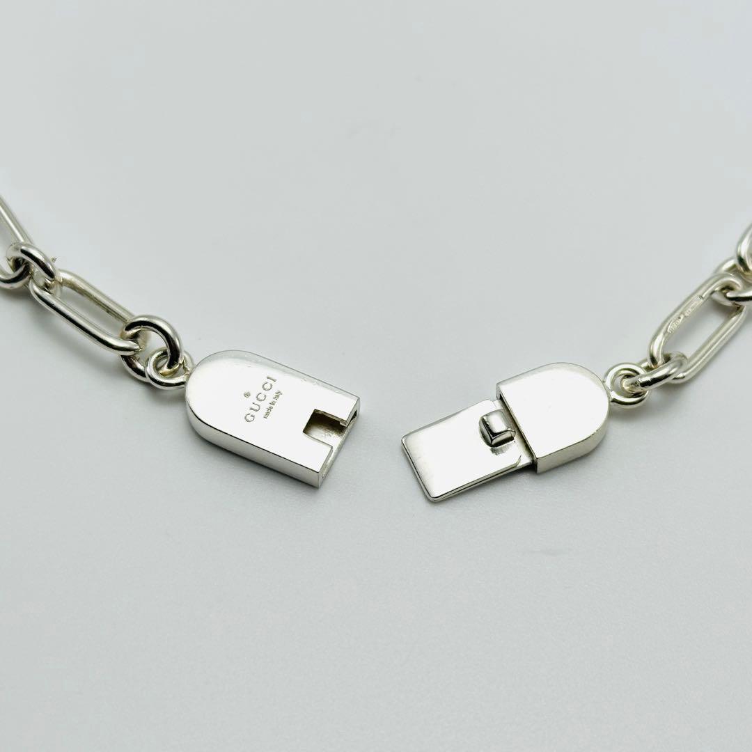 GUCCI トムフォード期　ID オーバルリンクチェーン　シルバーネックレス