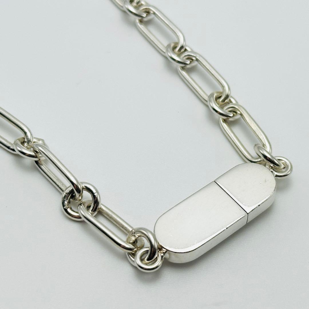 GUCCI トムフォード期　ID オーバルリンクチェーン　シルバーネックレス