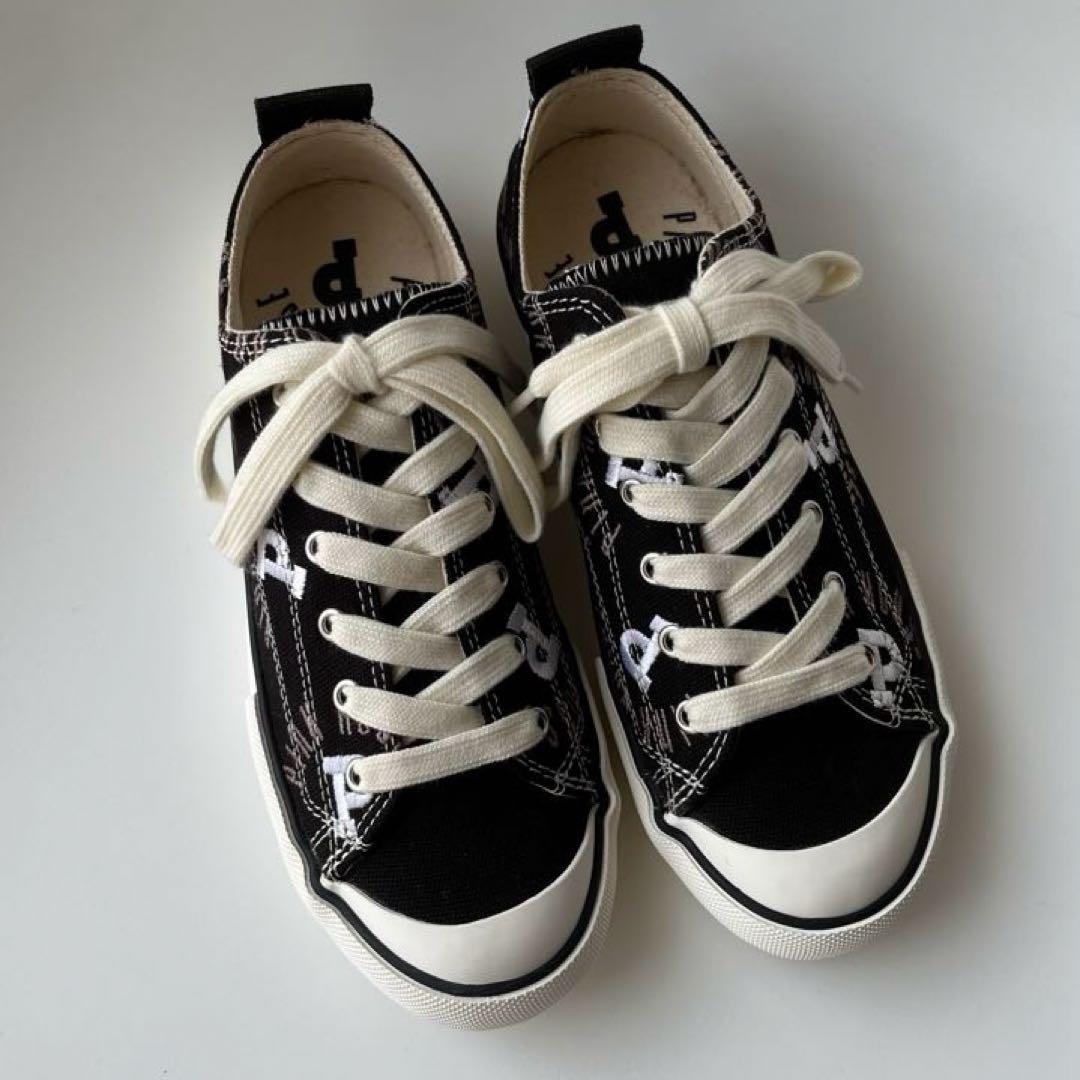 PINK HOUSE ロゴ刺繍入りスニーカー