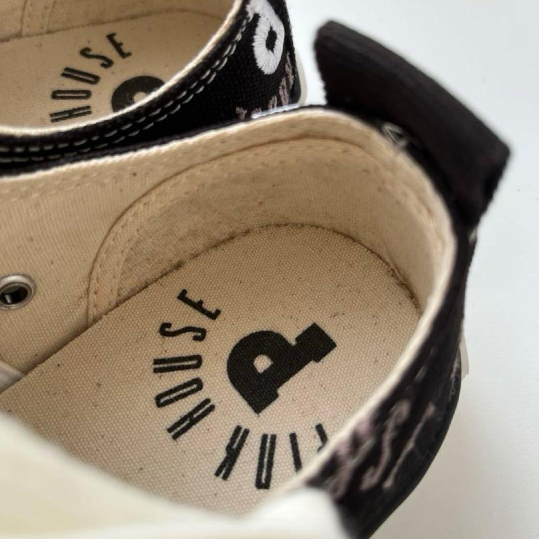 PINK HOUSE ロゴ刺繍入りスニーカー