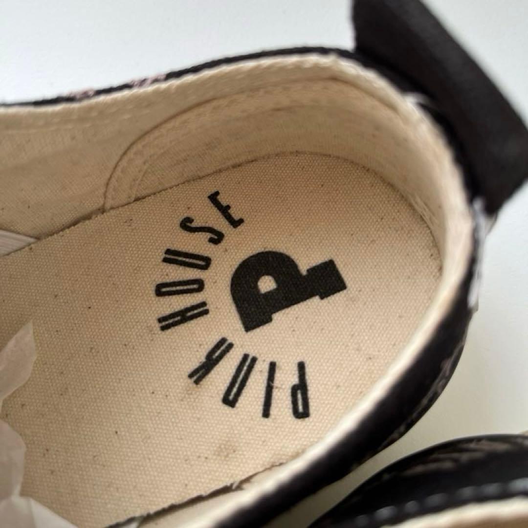 PINK HOUSE ロゴ刺繍入りスニーカー