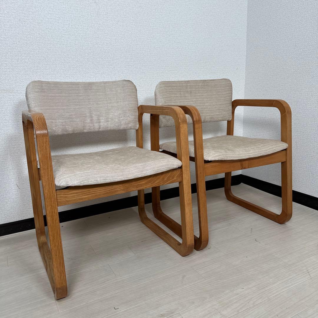 白川木工 shirakawa ダイニングチェア アームチェア 2脚セット i4※