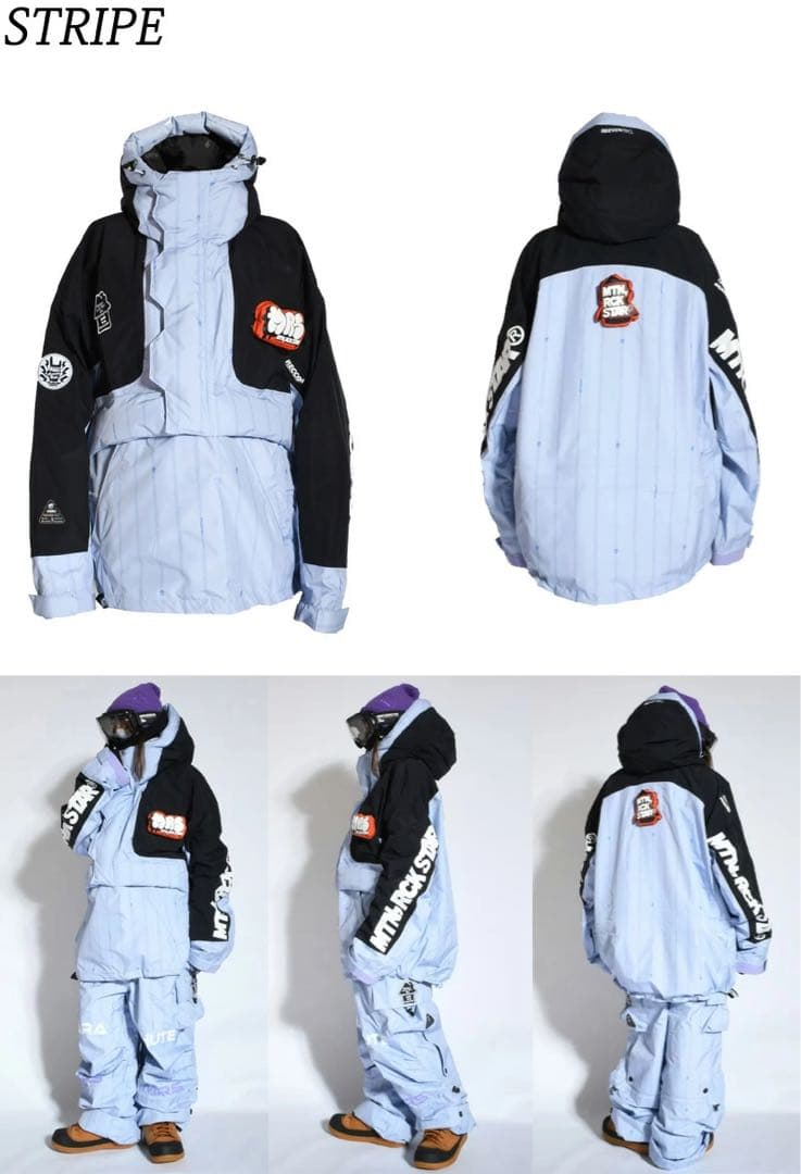 マウンテンロックスター HMK2/PARACHUTE PANTS STRIPE