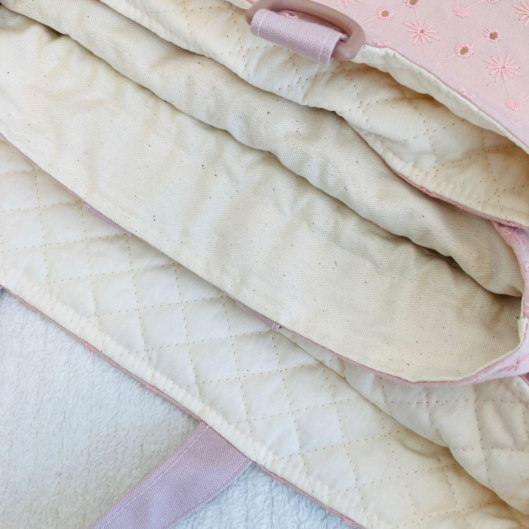 【ハンドメイド】入園入学グッズ(レース×ハートキルティング×リボン)