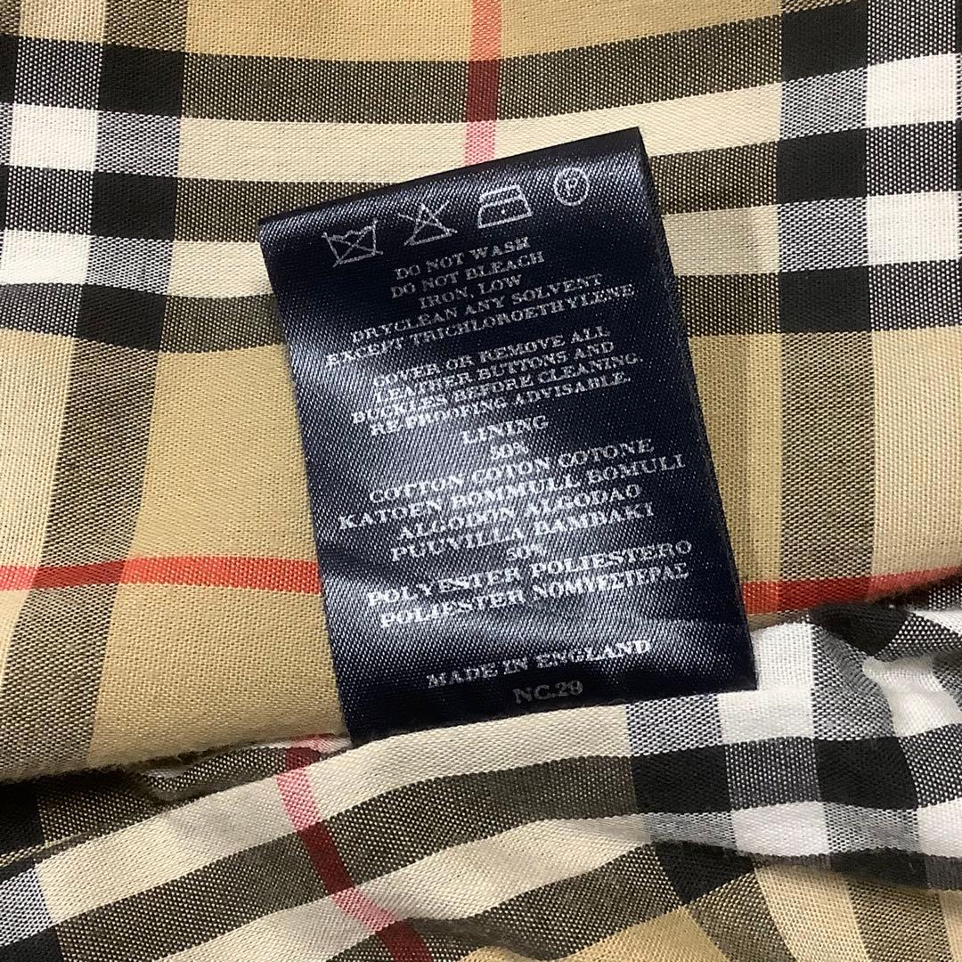 Burberry London イングランド製 ノバチェック ステンカラーコート