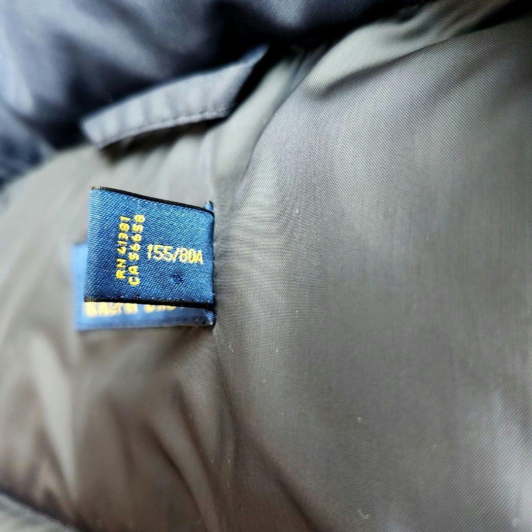 ベ*ん様 美品✨ポロラルフローレン　ダウンベスト　フード　肉厚　ポニー刺繍　紺