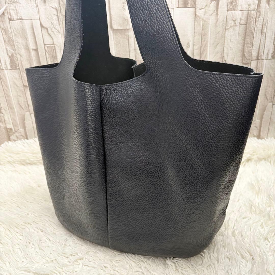 極美品　JIL SANDER ジルサンダー　トートバッグ　ユニセックス　ネイビー