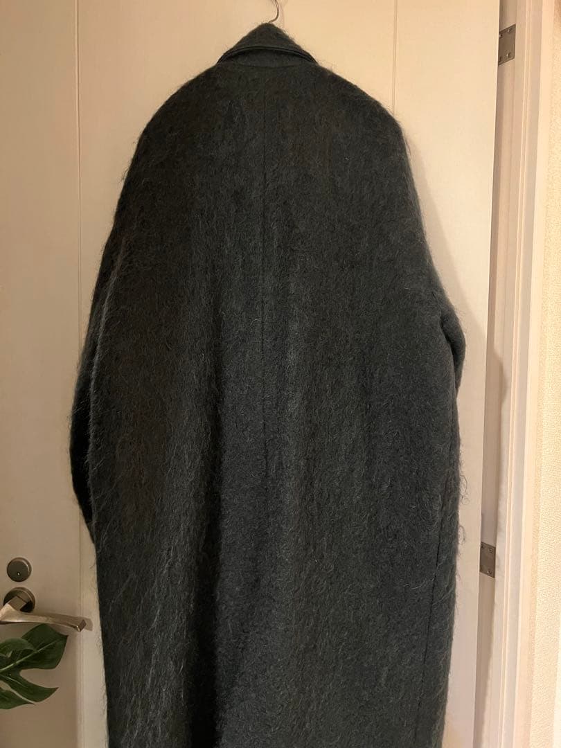 ハウント　HAUNT シャギーコート グレーグリーン モヘア　モヘヤ　M 36