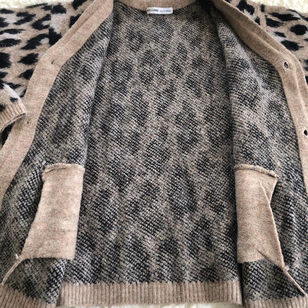 ジャーナル relume◆ CALIFORNIAモヘヤ パターンカーディガン