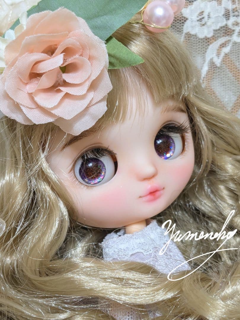 カスタムアイシードール ❀ミディサイズ ❀ドレス 花かんむりセット