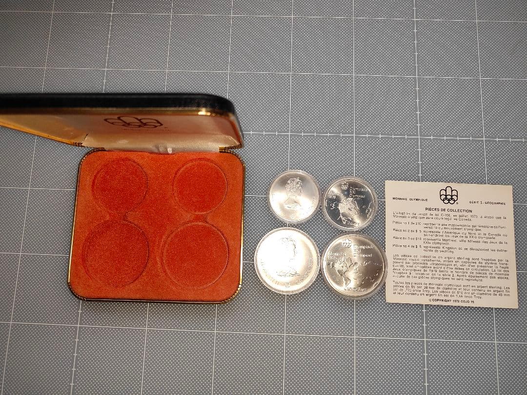 カナダ モントリオールオリンピック記念銀貨　記念