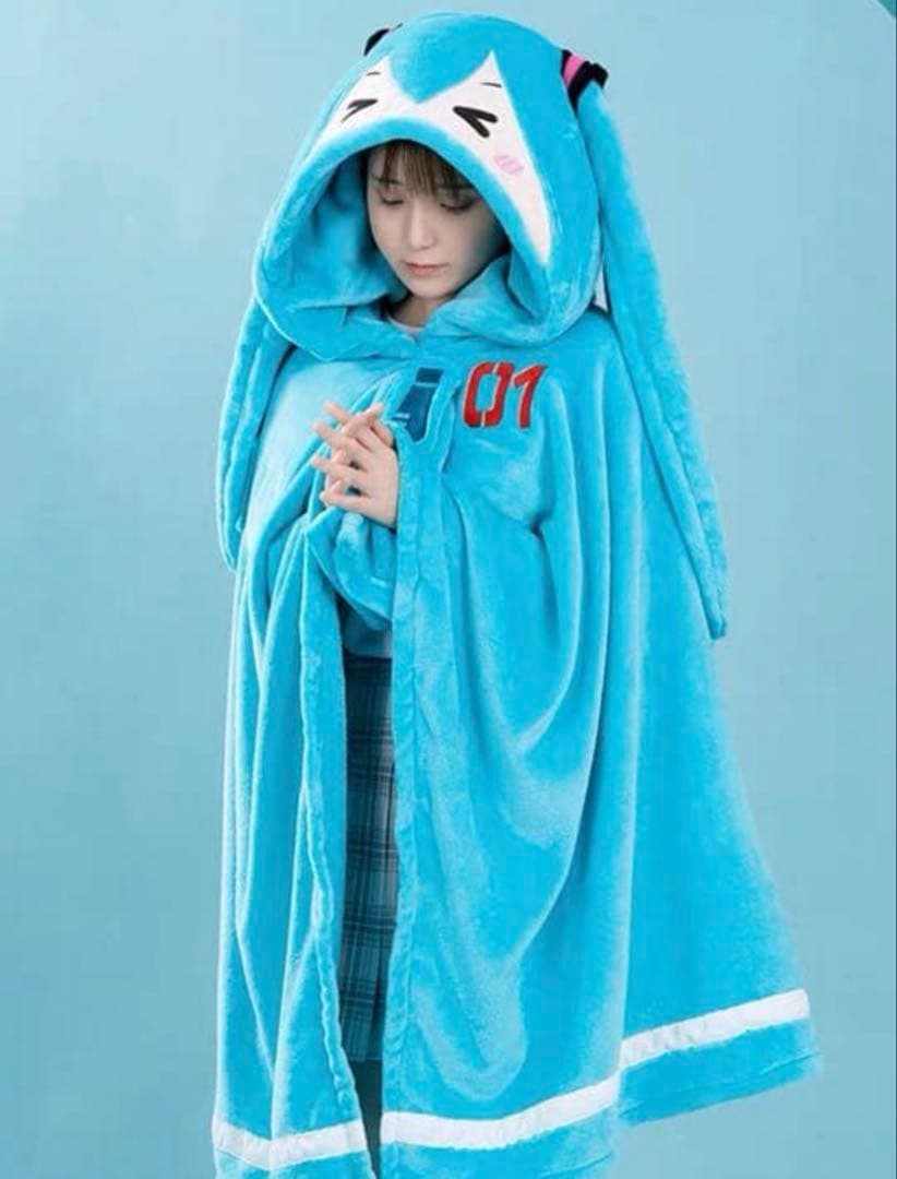 公式正規版 初音ミク グッズフード付きエアコンブランケット