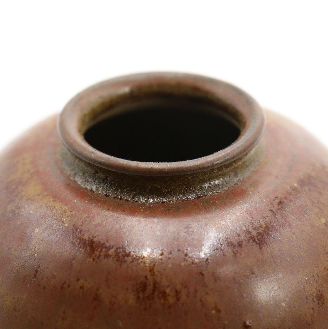 鬼丸碧山作 高取茶入 文琳 金春手金襴 万屋町緞子 茶道具 共箱　M318