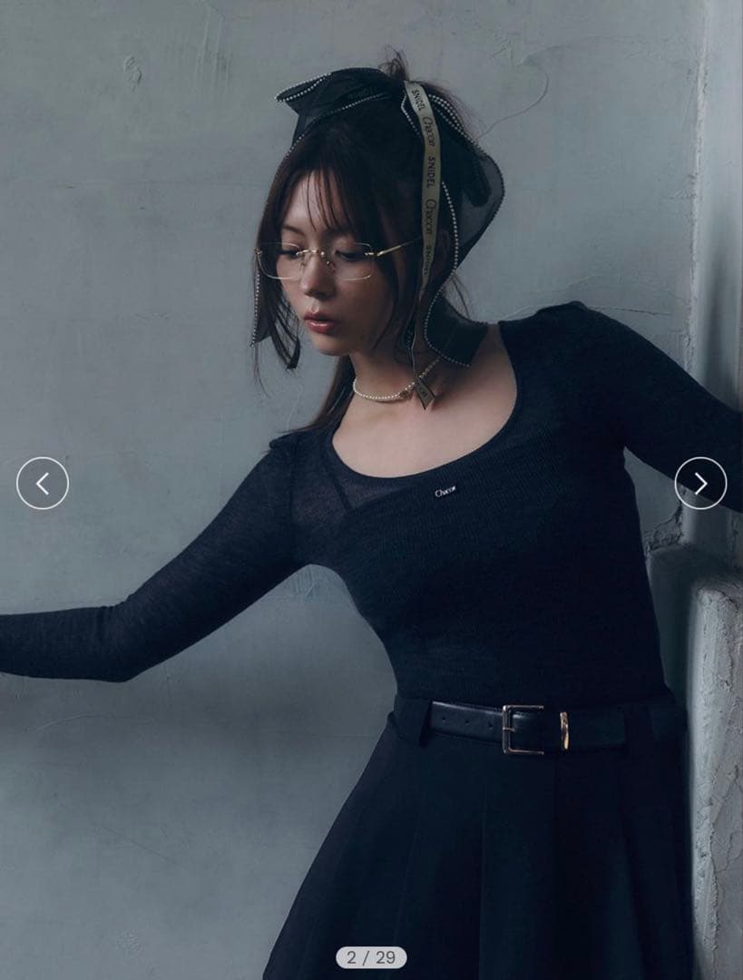 【Chacott】シアーリブニットSWNT254085