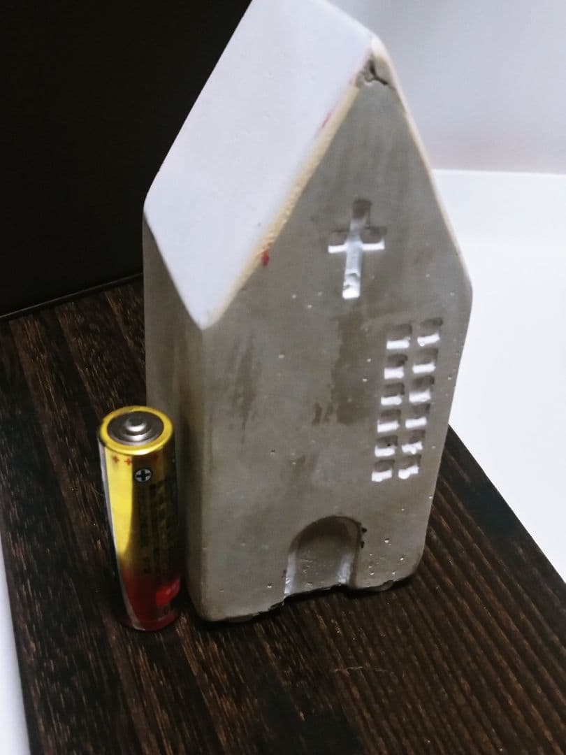 ❤️セメント細工　教会　キリスト教　クリスマスツリー　サンタクロース✨❤️