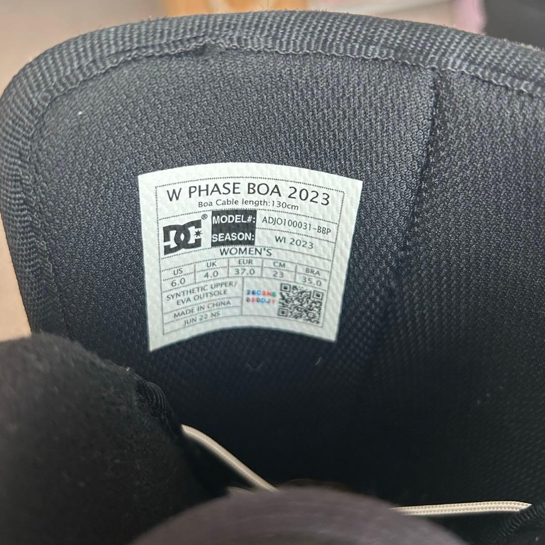 【美品】DC W PHASE BOA 2023 女性用スノーボードブーツ