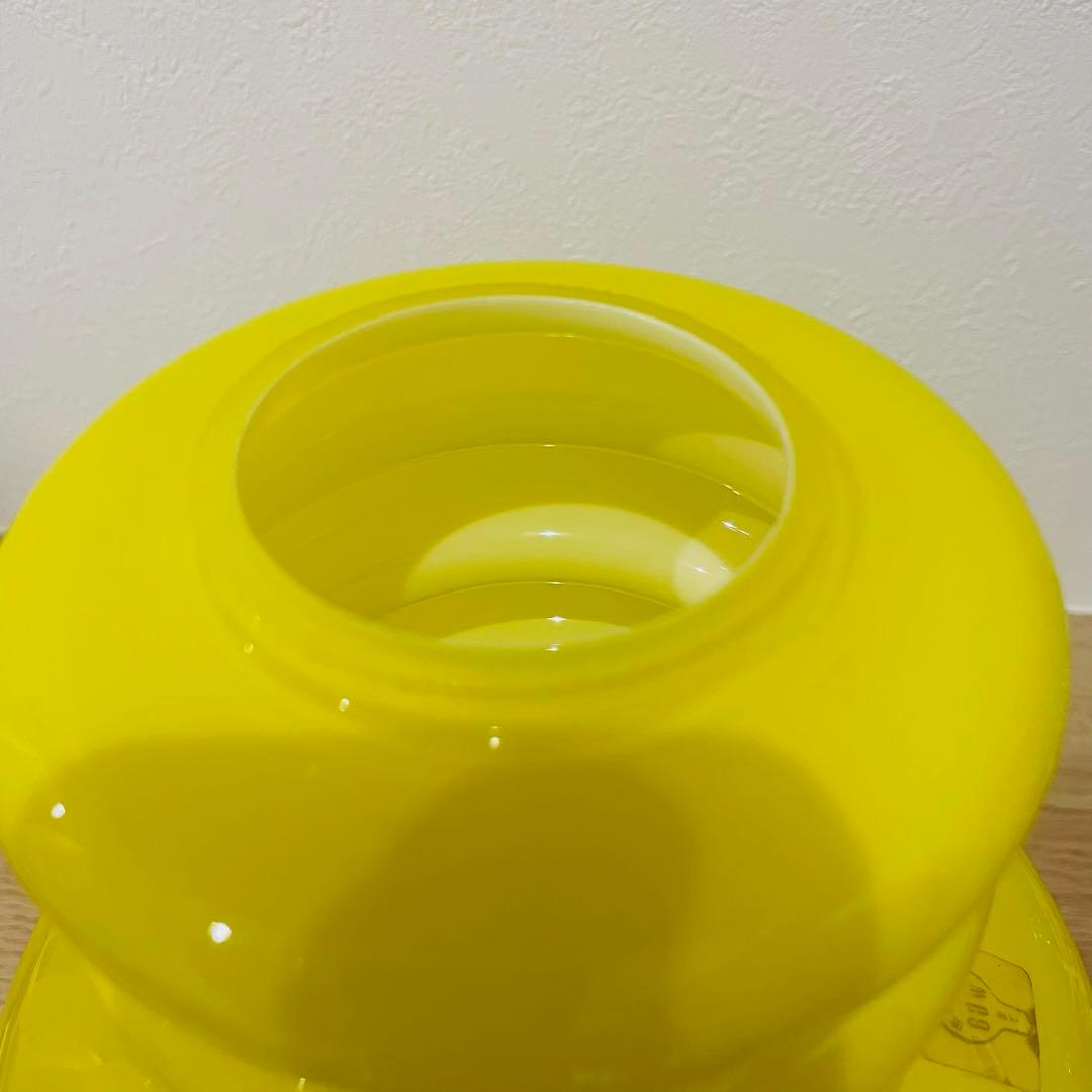 昭和レトロ ペンダントライト イエロー 黄色 レトロポップ ガラス 天井照明