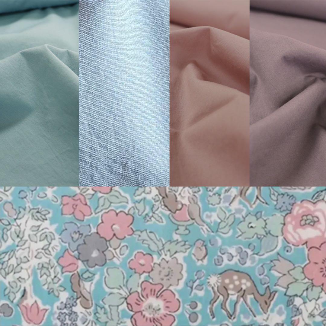 カニ様⭐︎リバティプリント使用×さくらんぼワッペンレッスンバッグ他オーダー