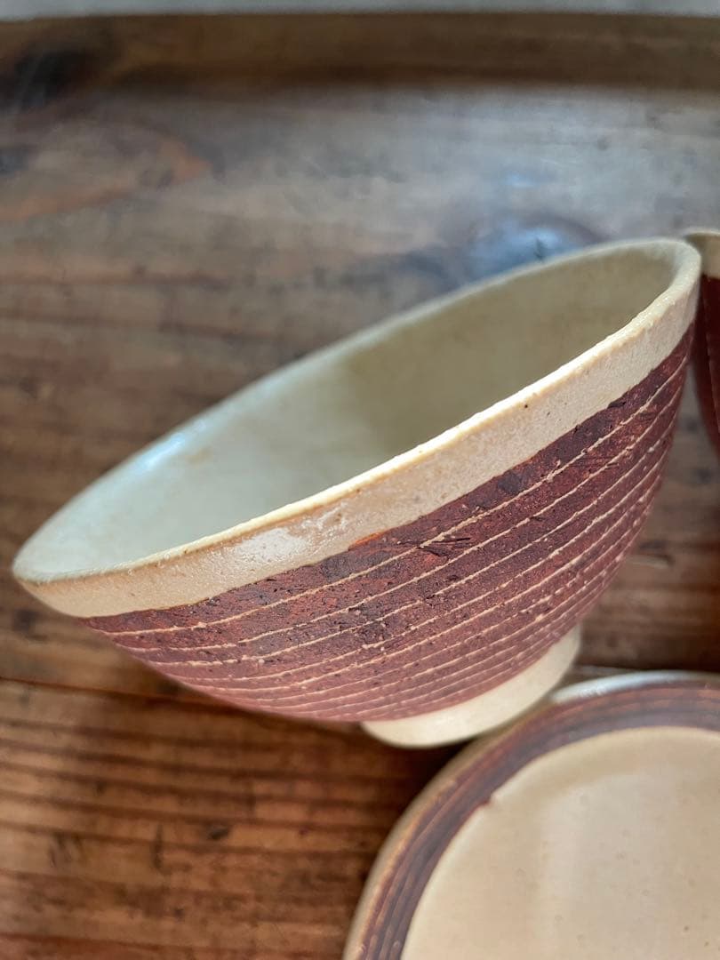 大野素子 さん 茶碗 カップ スープカップ 楕円 器 陶器 作家