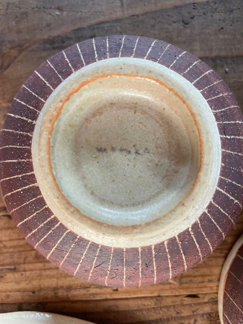 大野素子 さん 茶碗 カップ スープカップ 楕円 器 陶器 作家