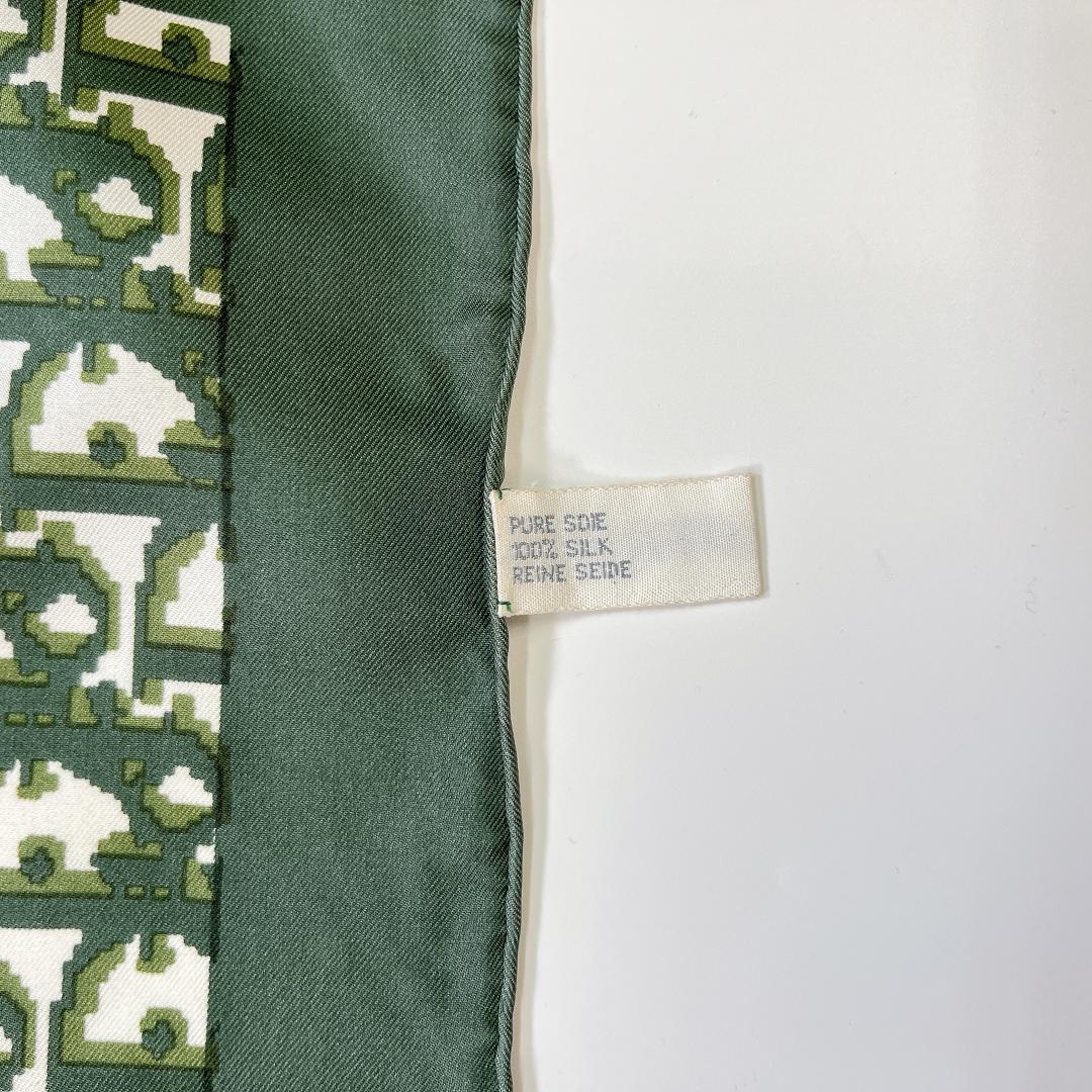 Christian Dior ディオール トロッター スカーフ グリーン