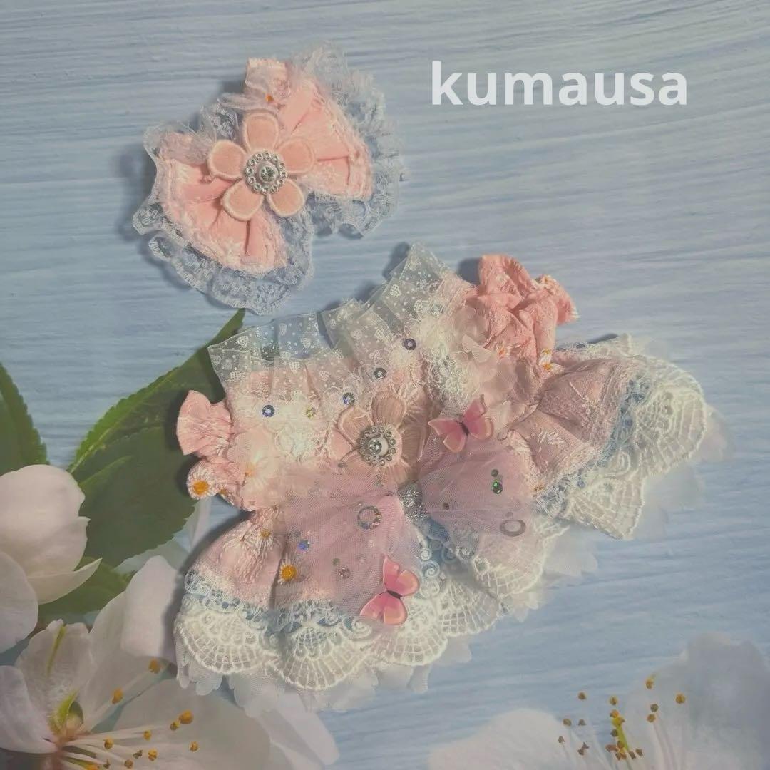 20cm人型ぬいぐるみ着せ替えワンピース　4着