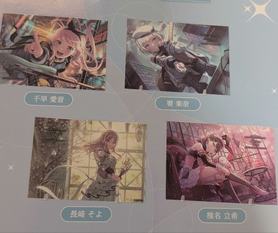 ナムコ限定　バンドリ　イラストアクリルボード　全５種　MyGo!!!!!