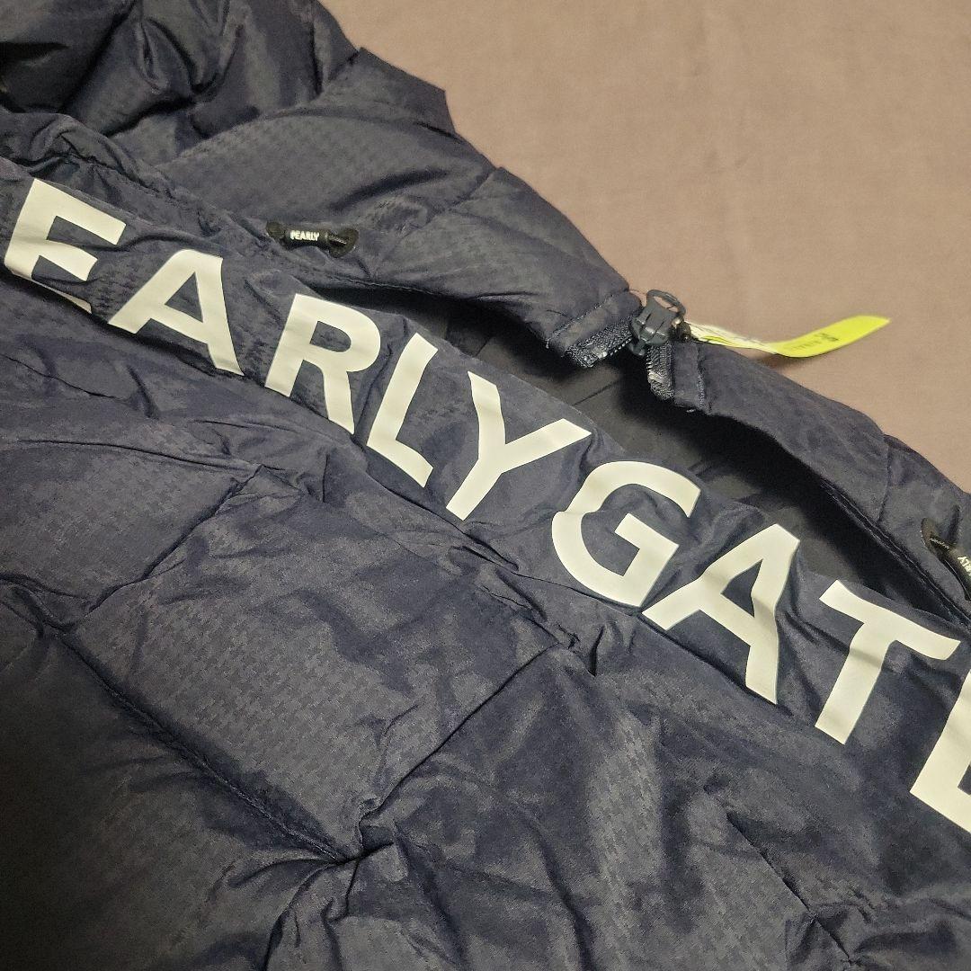 【1日割引】PEARLY GATES フード付きキルティングジャケット ネイビー