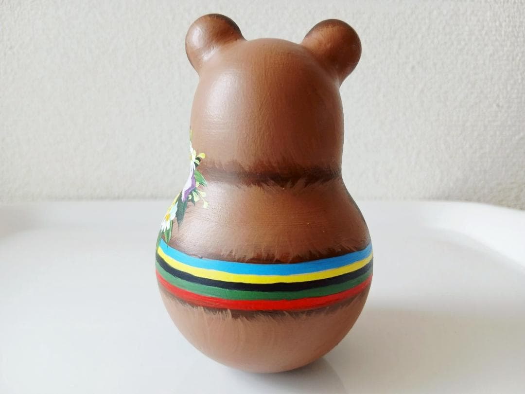 【CBT075】9cm級おきあがりこぼし(大) スベトラーナモスクワ五輪ミ-シャ