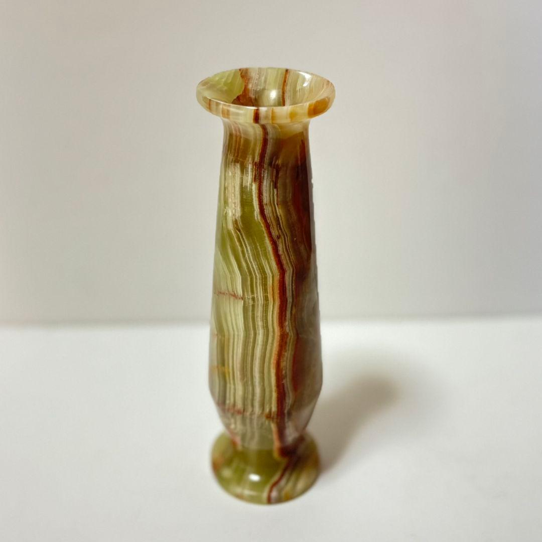 オニキス製花瓶 天然石 専用ケース付