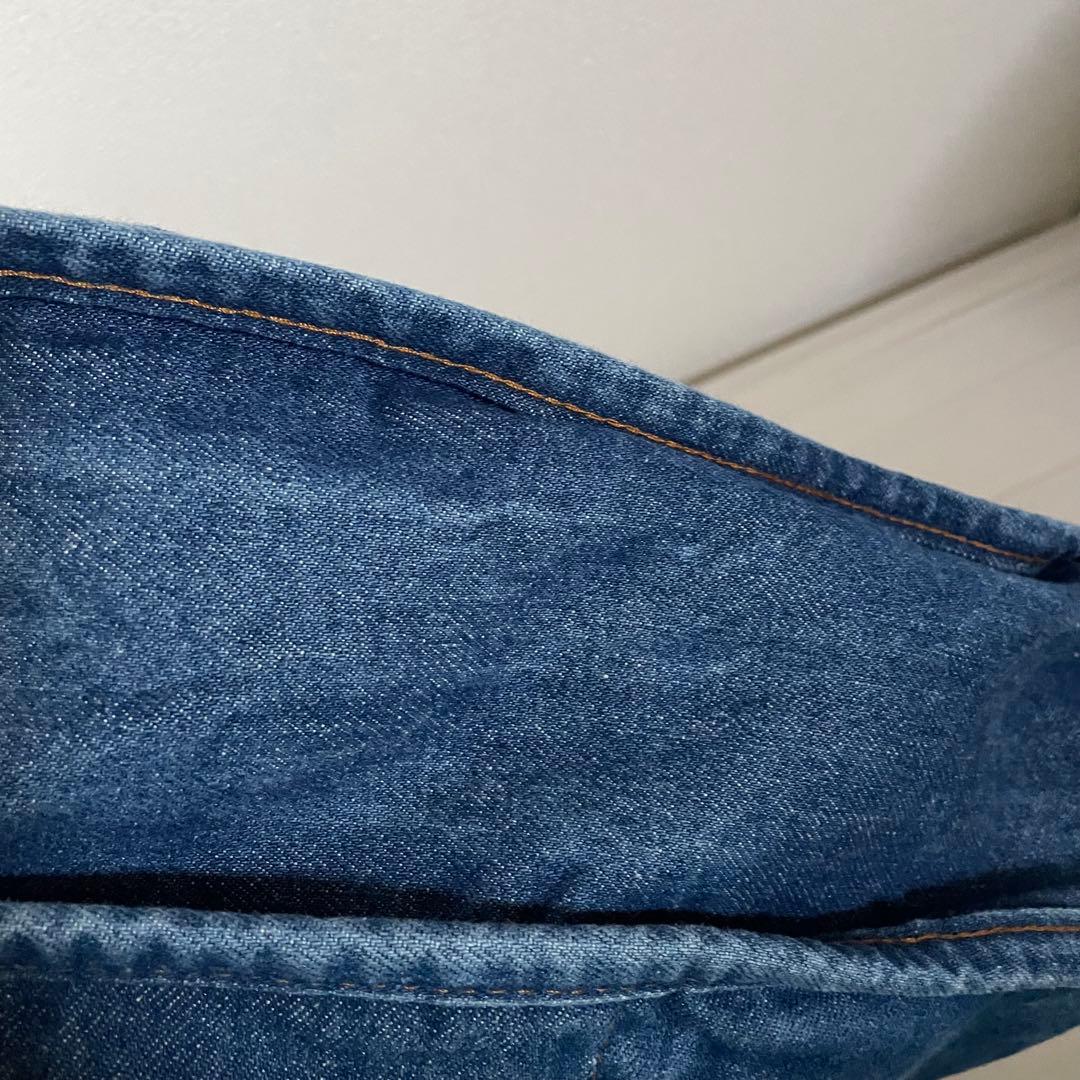 【美品】ハンティングワールド 大容量 デニム USA製 フラップ　ビッグロゴ