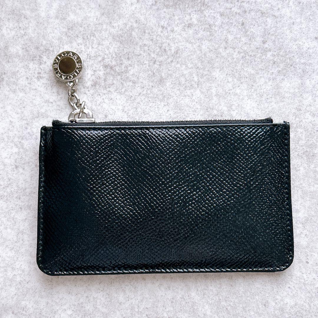 極美品✨ BVLGARI ブルガリ ケース レザー キーリング 黒
