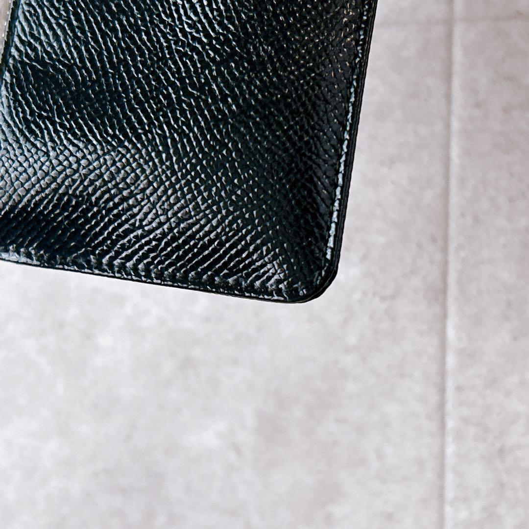 極美品✨ BVLGARI ブルガリ ケース レザー キーリング 黒