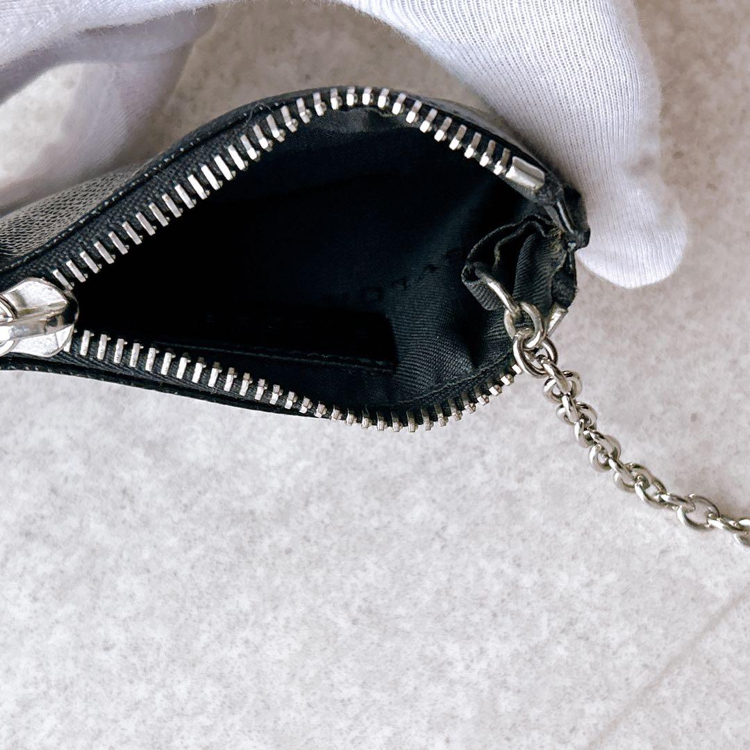 極美品✨ BVLGARI ブルガリ ケース レザー キーリング 黒