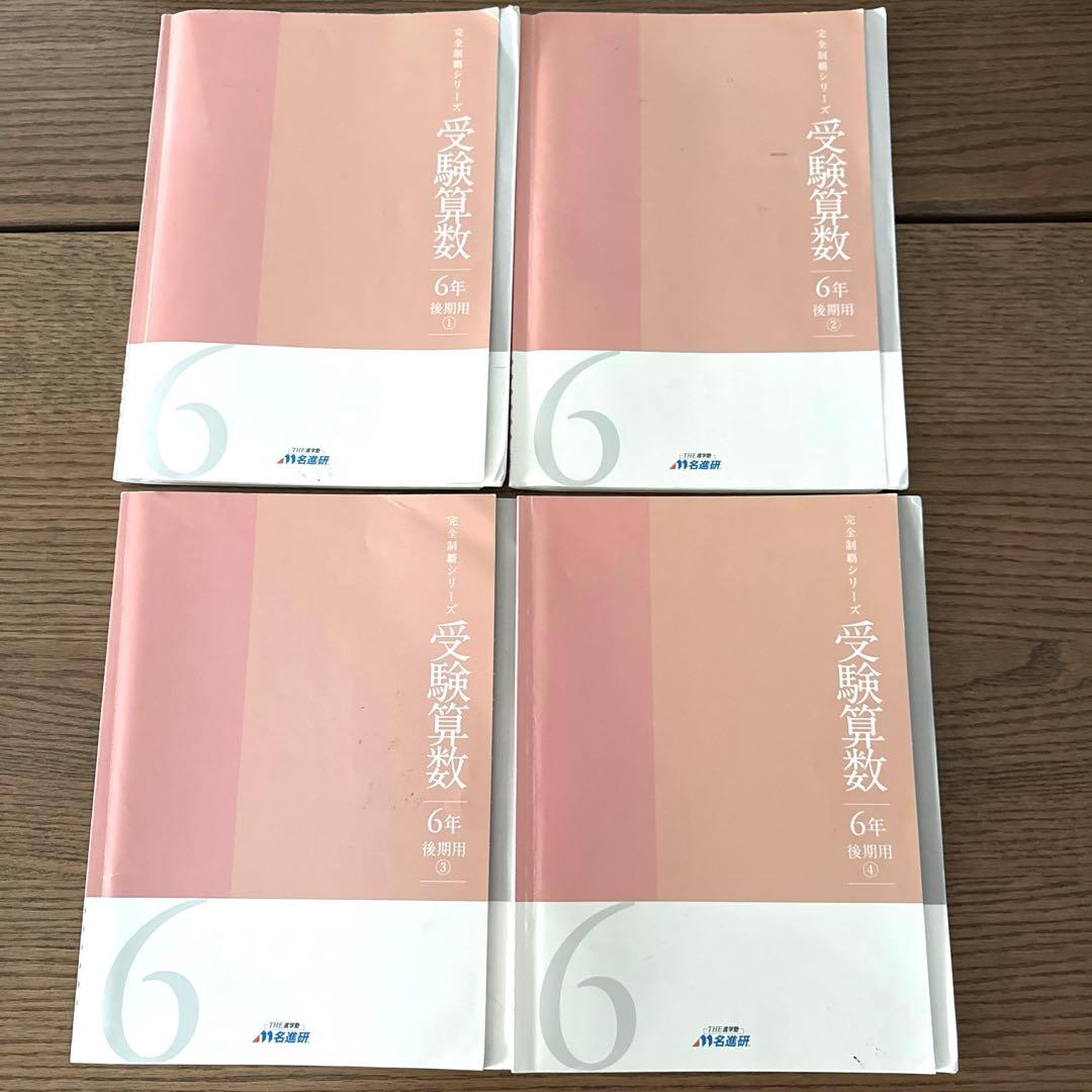 名進研　完全制覇　受験国語　受験算数　受験理科　受験社会　6年　中学受験　17冊