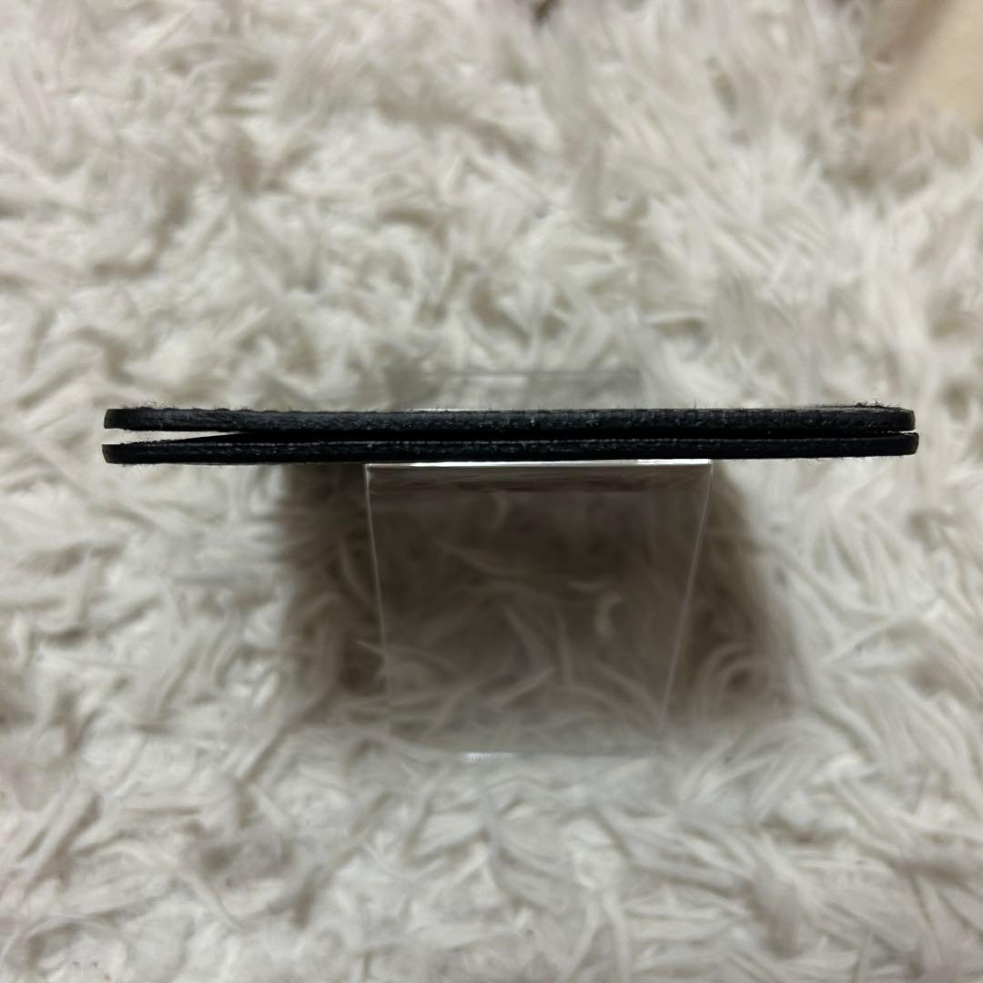 ⭐️未使用級⭐️イルビゾンテ マネークリップ ロゴ型押し ブラック カードケース