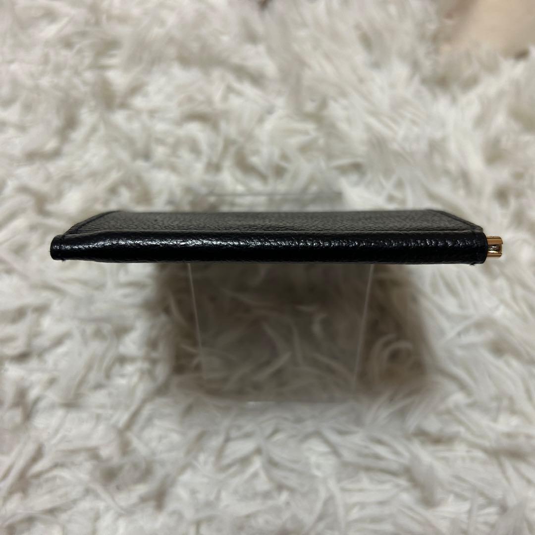 ⭐️未使用級⭐️イルビゾンテ マネークリップ ロゴ型押し ブラック カードケース