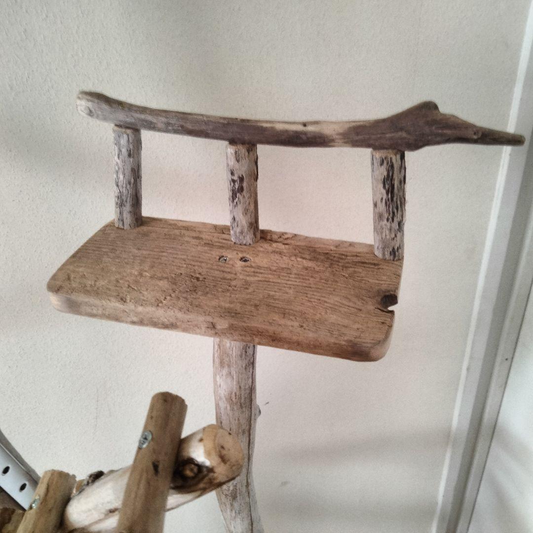 バードアスレチックジム大型 ㊺ 天然木 自然木 流木 インコ おもちゃ