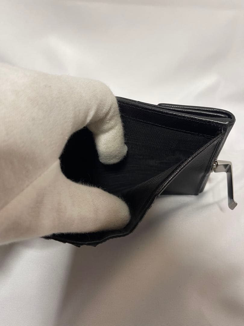 PRADA プラダ　サフィアーノ　二つ折り財布　クリップ付き　コンパクト財布