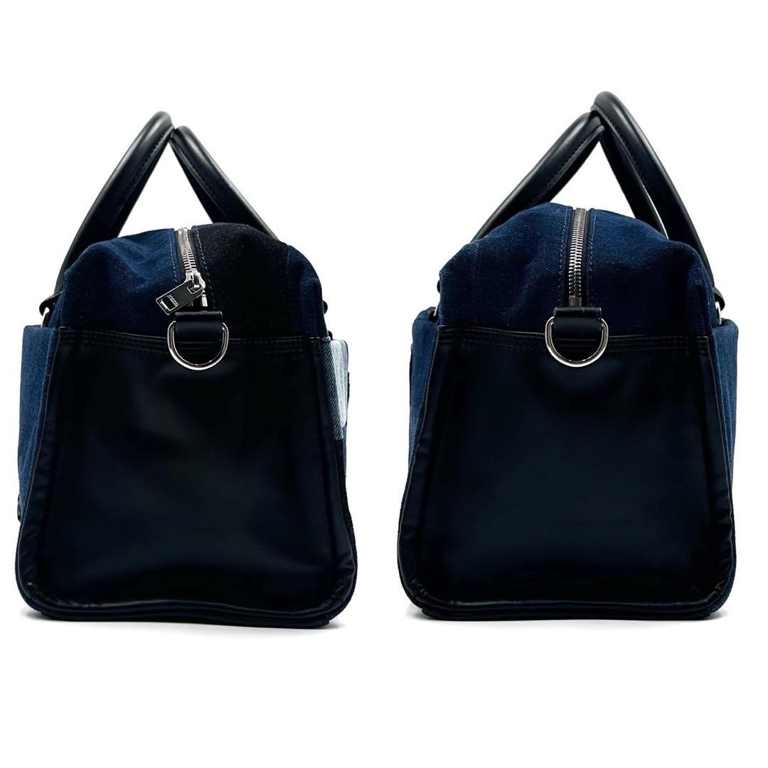 DIESEL ハンドバッグ ボストン 2way デニム シルバー金具 男女兼用
