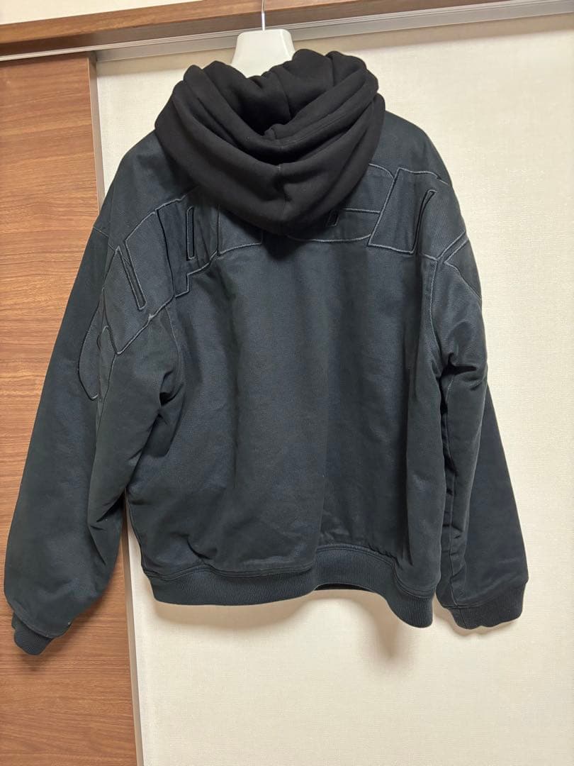 Supreme フード付きブラックジャケット M