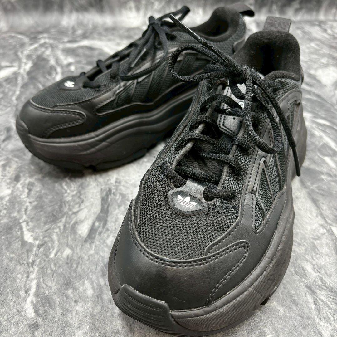 ✨極美品✨アディダス OZGAIA 厚底スニーカー 24.5cm 黒 レディース