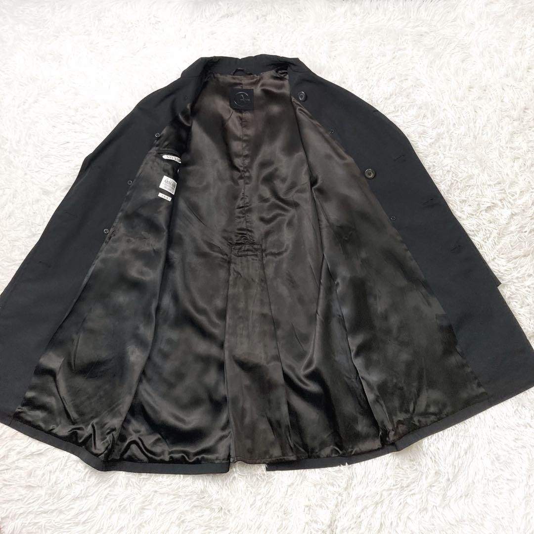 FGO アルマーニコレツィオーニ×ロロピアーナ ナイロントレンチコート 黒