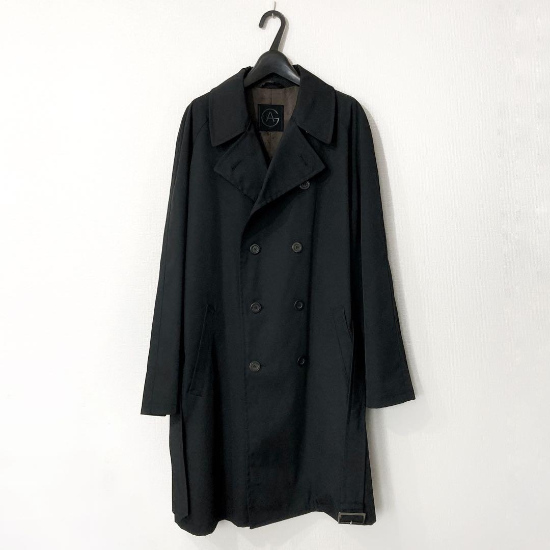 FGO アルマーニコレツィオーニ×ロロピアーナ ナイロントレンチコート 黒