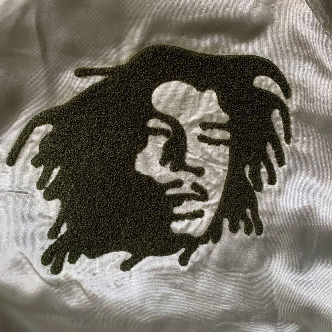 希少 00s ELEMENT スカジャン シルバー リバーシブル ボブマーリー