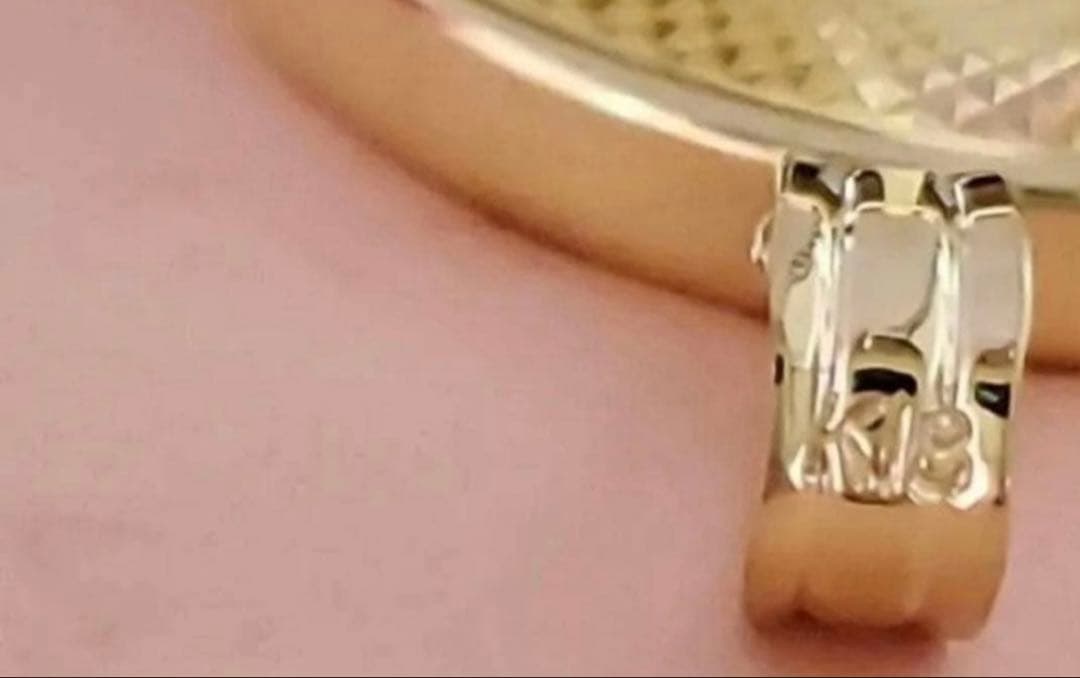 k18 ネックレストップ　ガラス付き　ペンダントトップ　喜平　新品　即日発送
