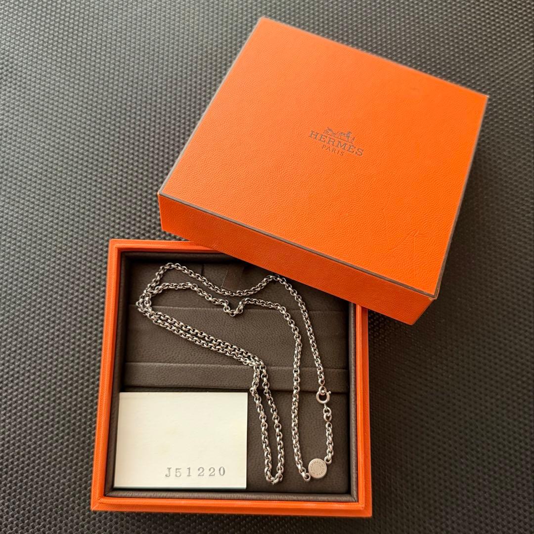HERMES ネックレス　チェーン　50cm ヴィンテージ　 セリエ