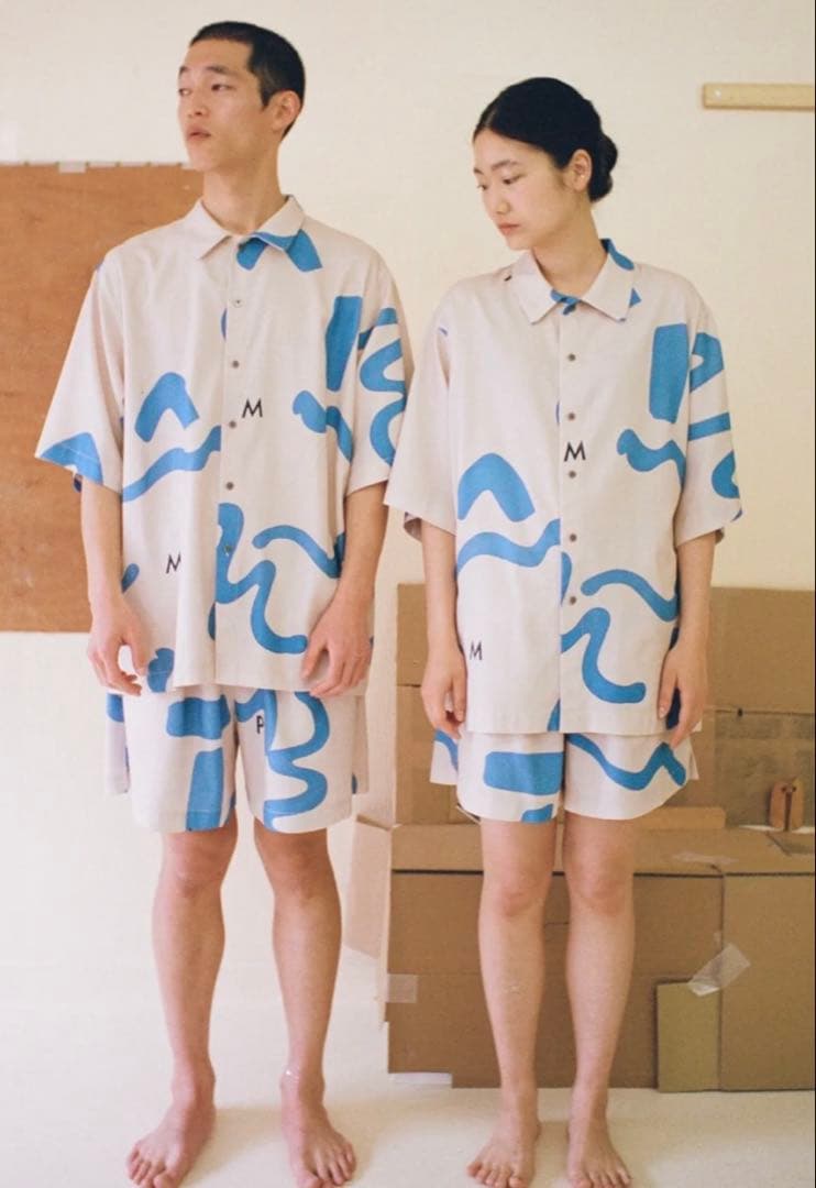 PAMM パジャマ　thanks sea pajamas 半袖セットアップ