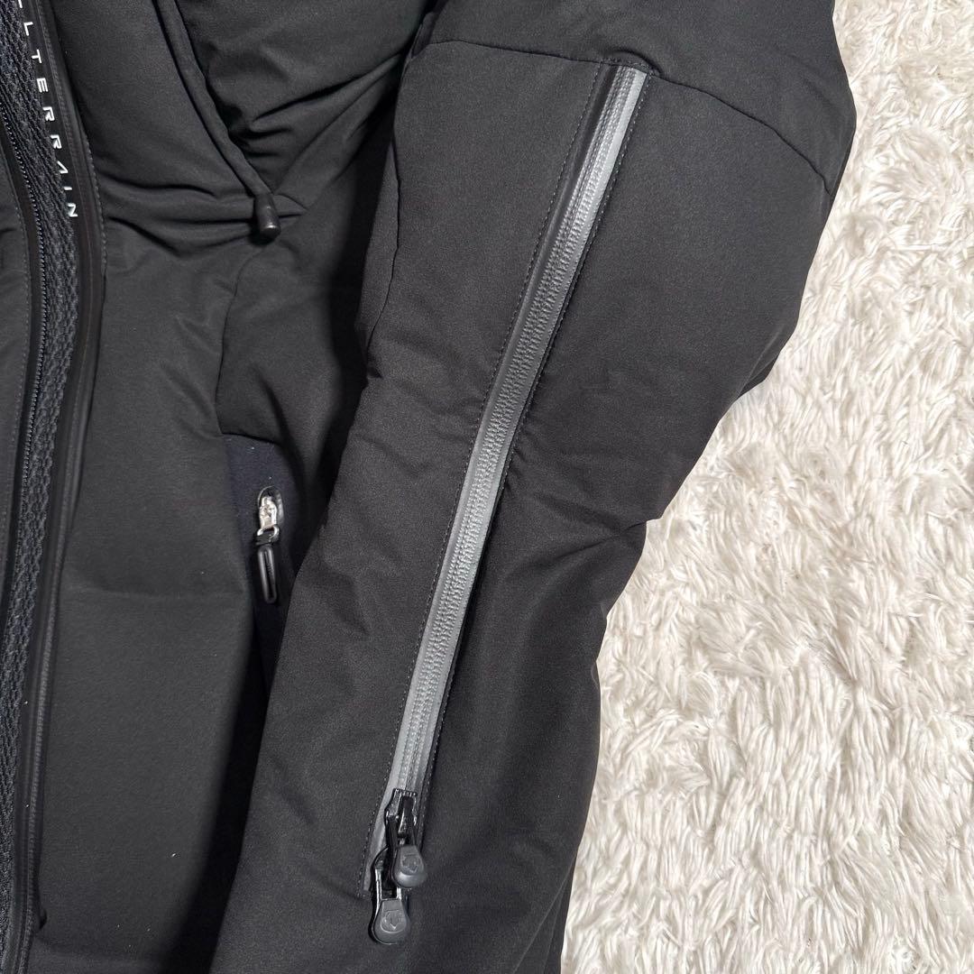 極美品 水沢ダウン DESCENTE ダウンジャケット マウンテニア ブラック